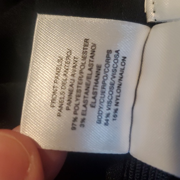 Anne Klein Womens Black Knit Viscose Blazer Jacket Medium Office Work Formal - Picture 8 of 8